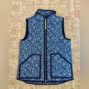 J.Crew Crewcuts Floral Blue Vest - XS Kids